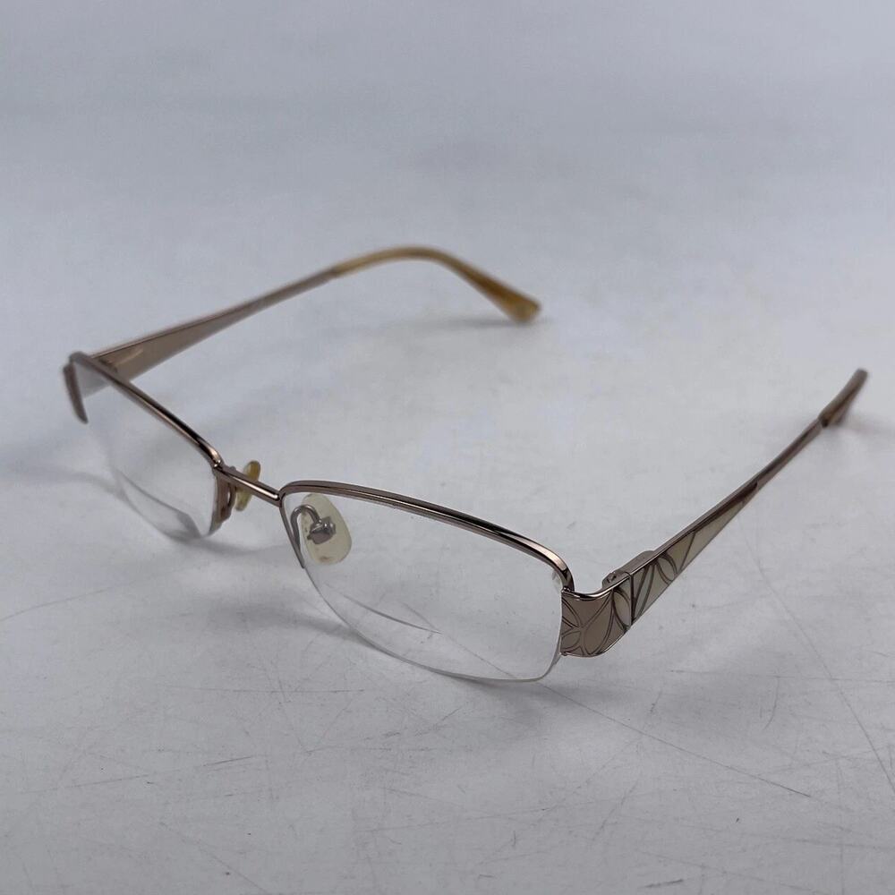 Liz Claiborne L319 Women Eyeglasses Frame Black Rose Gold Metal 53-17-135mm